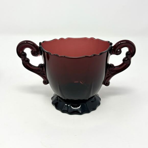 Vintage Cambridge 3400/68 Amethyst Open Sugar and Creamer Set 1940s/50s - Picture 8 of 14